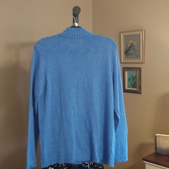 Bedford Fair Full Zip mock turtleneck sweater jacket NWOT Large - Picture 4 of 5